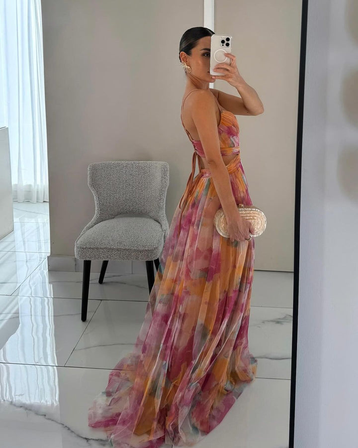 La Rosa Milano | Abito Maxi Eleganza Floreale
