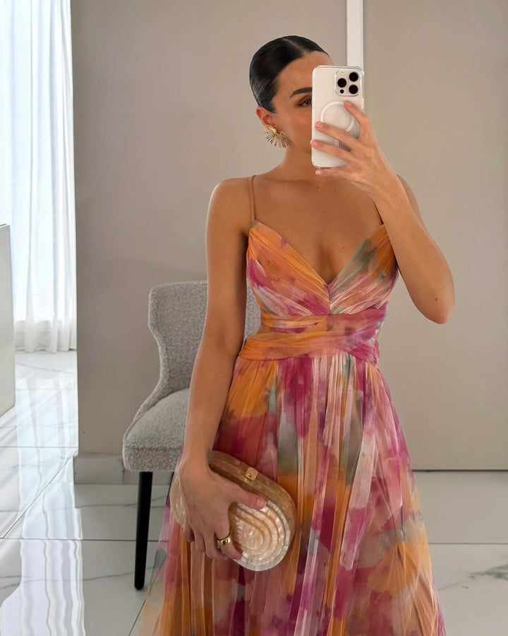 La Rosa Milano | Abito Maxi Eleganza Floreale