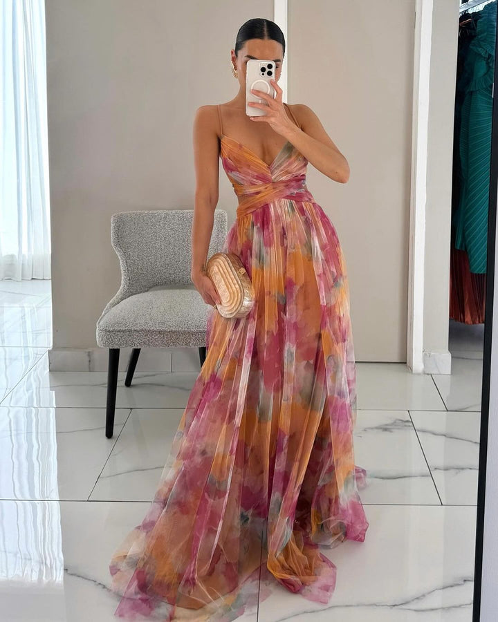 La Rosa Milano | Abito Maxi Eleganza Floreale