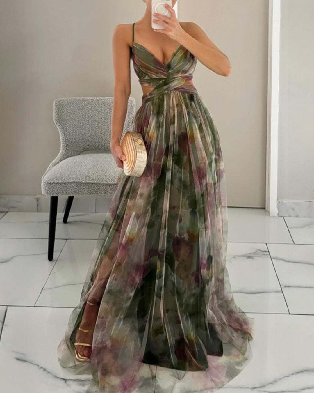 La Rosa Milano | Abito Maxi Eleganza Floreale