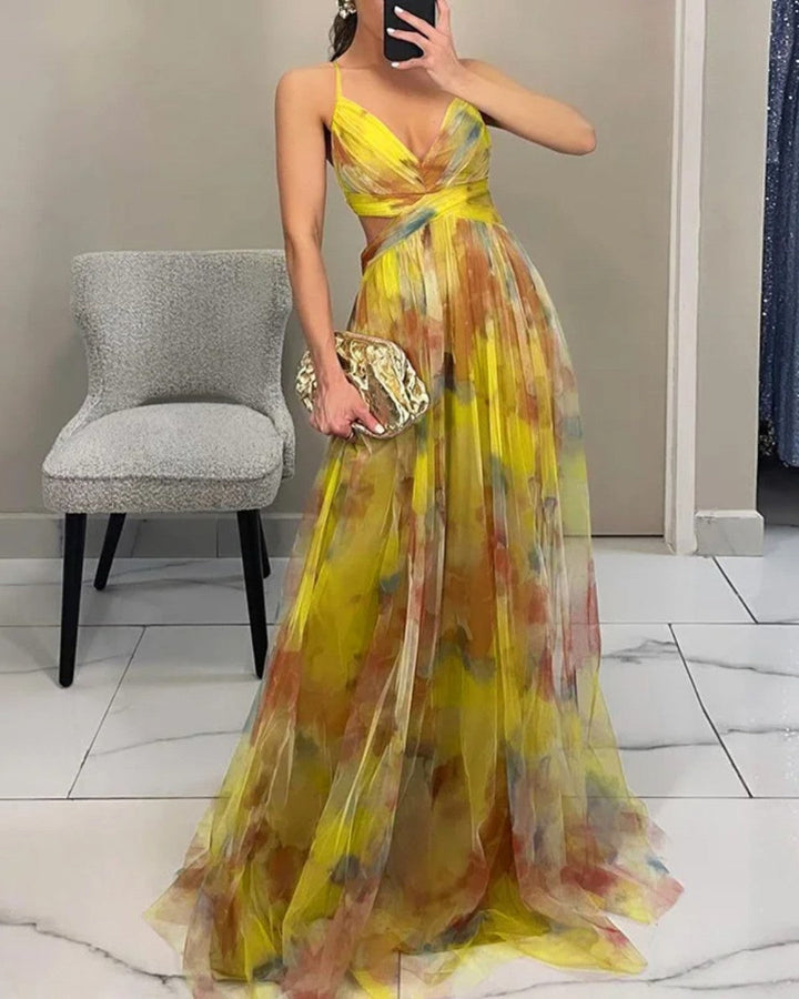 La Rosa Milano | Abito Maxi Eleganza Floreale