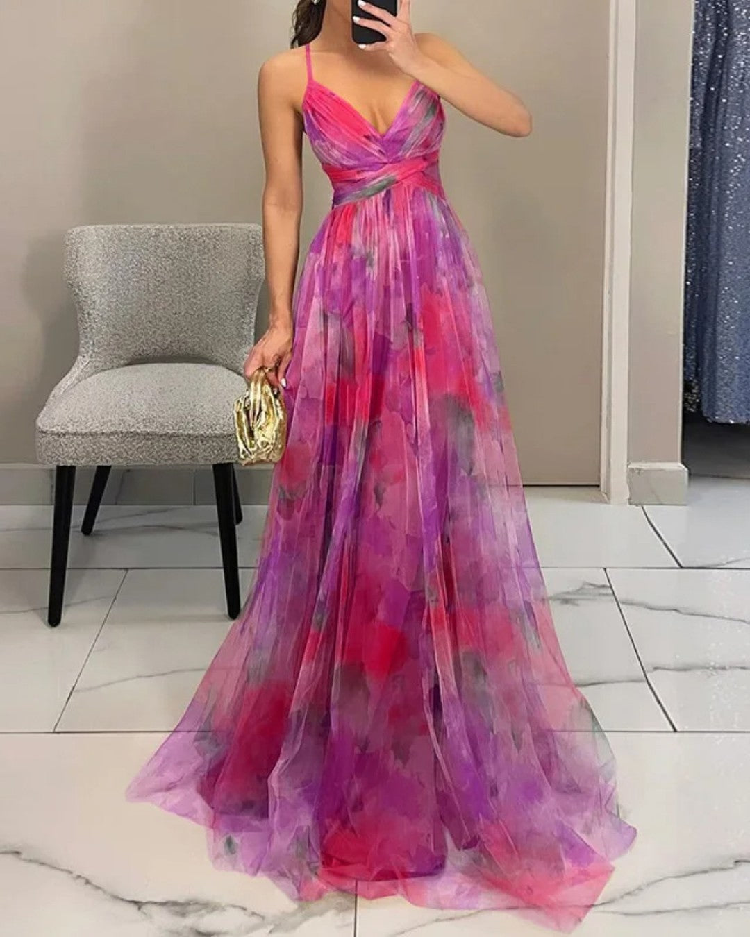 La Rosa Milano | Abito Maxi Eleganza Floreale